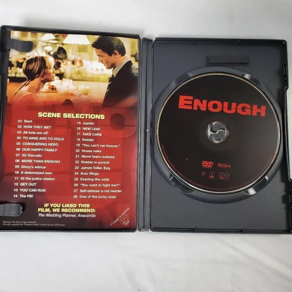Enough DVD (Jennifer Lopez, Thriller, 2002)